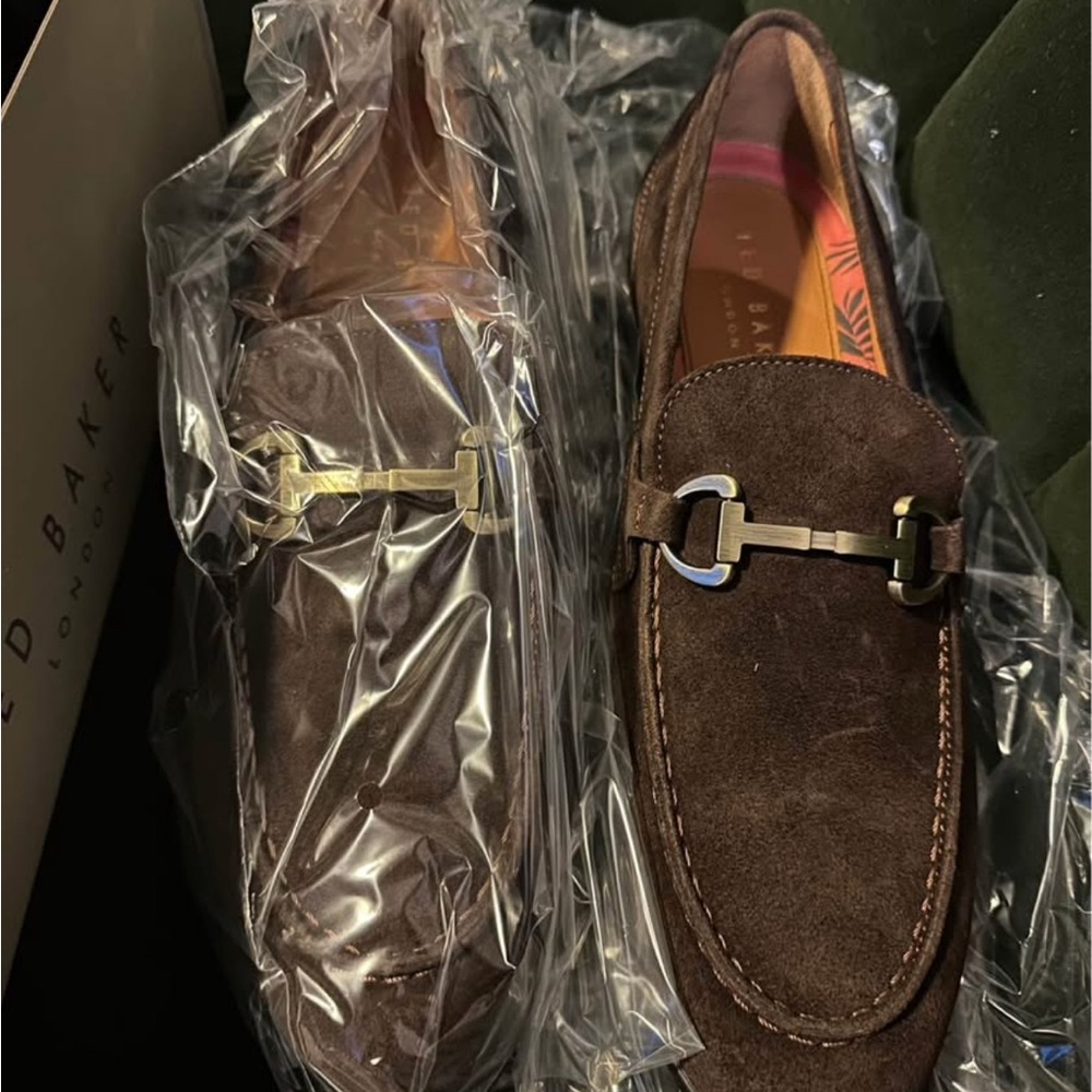Ted Baker Brown Loafers Slip-On Elegance